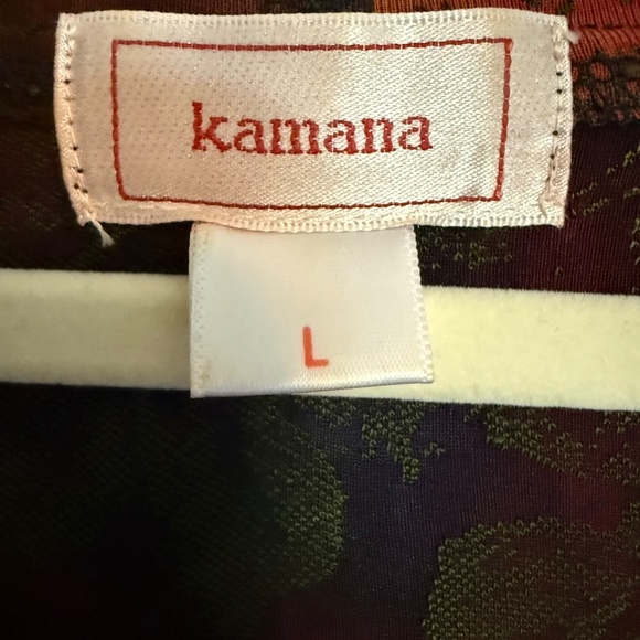 Kamana Multi Color Textured Zip Up Lightweight Jacket Hood Large Art to Wear - Picture 10 of 13